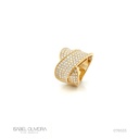 Anel Pave X 142 Brilhantes 2,07CT 6,05G Ouro Amarelo 18K - Coleçao Pave