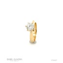 155-ANEL Solitario Brilhante 1,55CT H VVS1 6,85G Ouro Amarelo 18K - Certificado Egl 1701318021 - Colecao Only You