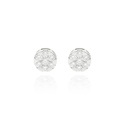 BRBOT8BM-BRINCO Botao 8,10MM 14 Brilhantes 1,11CT H VS2 2,55G Ouro Branco 18K - Coleçao Botao