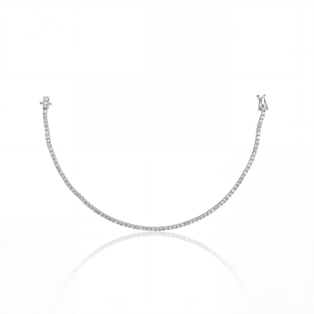 2,2-Pulseira Riviera 89 Brilhantes 1,98ct 17cm 4,60g Ouro Branco 18k - Coleção Rivieras