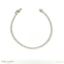 2,2-PULSEIRA Riviera 89 Brilhantes 1,98CT 17CM 4,60G Ouro Branco 18K - Coleçao Rivieras