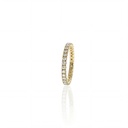 2-Aliança Inteira 31 Brilhantes 0,75ct H/i SI1 2,10g Ouro Amarelo 18k - Coleção Soulmates