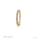 2-Aliança Inteira 31 Brilhantes 0,75ct H/i SI1 2,10g Ouro Amarelo 18k - Coleção Soulmates