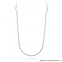 2-Choker Riviera 93 Brilhantes 1,86ct com Corrente 11,20g Ouro Branco 18k - Coleção Rivieras