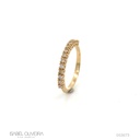 2-Meia Aliança 13 Brilhantes 0,26ct H VS1 1,94g Ouro Amarelo 18k - Coleção Soulmates
