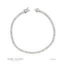2-Pulseira Riviera 89 Brilhantes 2,0ct 4,70g 17cm Ouro Branco 18k - Coleção Rivieras