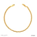 Pulseira Elo Cartier Fechado Fecho Gaveta 20,5cm Ouro Amarelo 18k