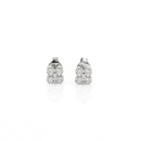 Brinco 10 Brilhantes 0,26ct 1,00g Ouro Branco 18k - Coleção Only You