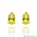 Brinco 2 Berilos Amarelo Gota 6,44ct 4,06g Ouro Amarelo 18k - Coleção Yellow
