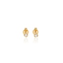 Brinco 2 Brilhantes 0,10ct 0,79g Ouro Amarelo 18k - Coleção Only You