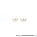 Brinco 2 Pérolas Branca South Sea 13mm 9,22g Ouro Branco 18k - Coleção Over The Moon