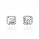 Brinco Laisa 0,29 ct · Ouro Branco 18k