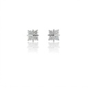 Brinco 8 Brilhantes 0,65ct 1,84g Ouro Branco 18k - Coleção Laisa