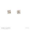 Brinco 8 Brilhantes 0,65ct 1,84g Ouro Branco 18k - Coleção Laisa