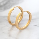 Argola 20mm Ouro Amarelo 18k