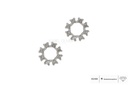 Brinco Círculo 16 Brilhantes 0,90mm 0,06ct 0,40g Ouro Branco 18k - Coleção Kids