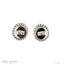 Brinco 2 Turmalinas Paraíbas Oval 2,86ct com Diamantes em Ouro Branco 18k