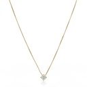 20-Colar Ponto de Luz Brilhante 0,23ct H VS2 40cm 1,64g Ouro Amarelo 18k- Coleção Only You