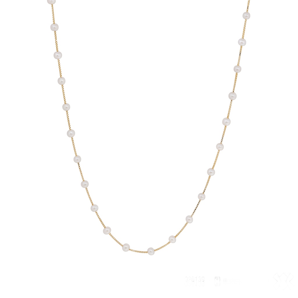 Colar Perolinhas 124CM 8,20G Ouro Amarelo 18K - Coleçao Mademoiselle