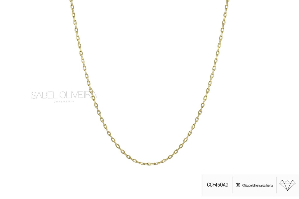 Corrente CCF45OAG sem Fecho 4,65g a 4,70g Ouro Amarelo 18k