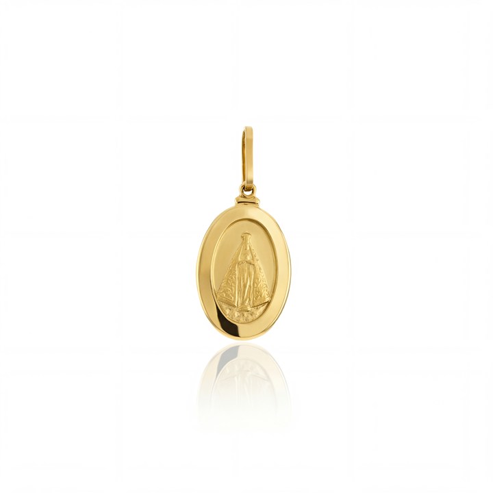 M-Medalha Oval Nossa Sra Aparecida 10X15MM Oca 1,20G Oa