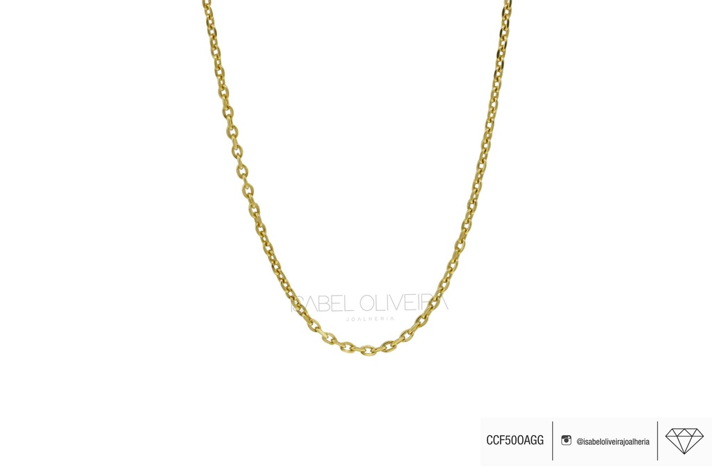 Corrente CCF60OAGG sem Fecho 7,60 a 8,10G Ouro Amarelo 18K